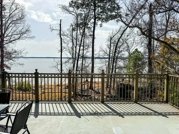 a view of a wooden roof deck