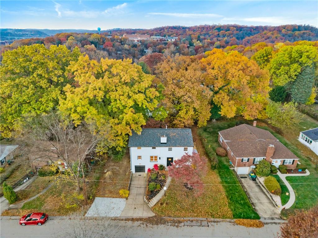 107 Marlboro Road Pittsburgh, PA 15238 - Photo 36 of 45 an aerial view of a house with a swimming pool