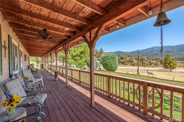 a view of a house with a mountain view