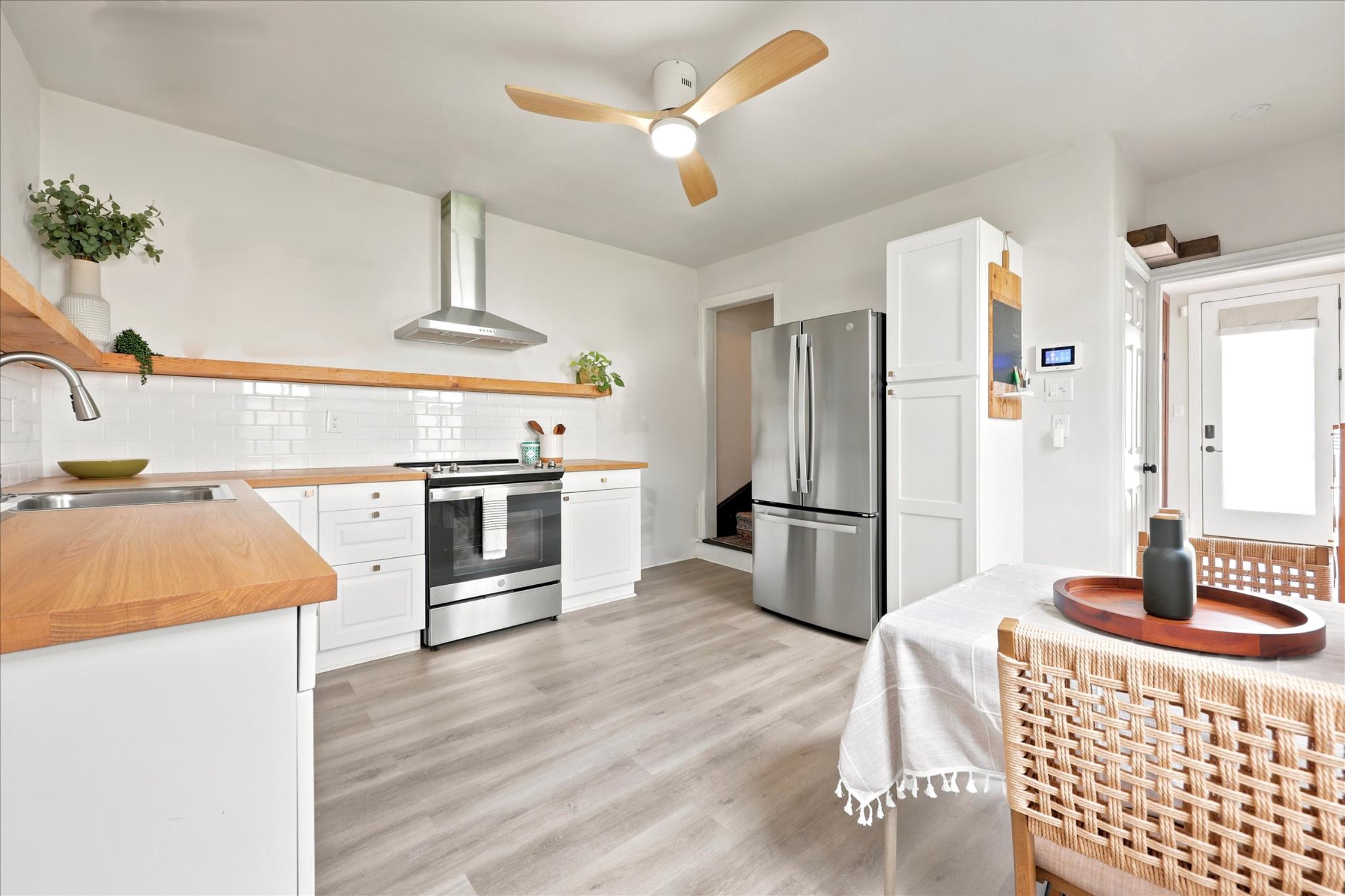 6649 Crowson Street Philadelphia, PA 19119 - Photo 8 of 23 Kitchen View with Pantry and Dining Area
