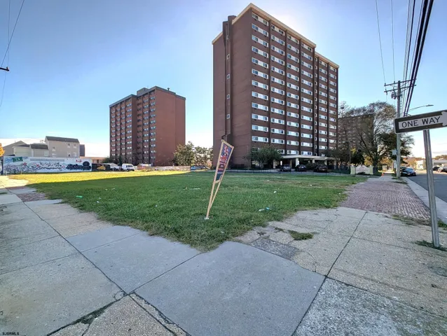 a view of a building with garden