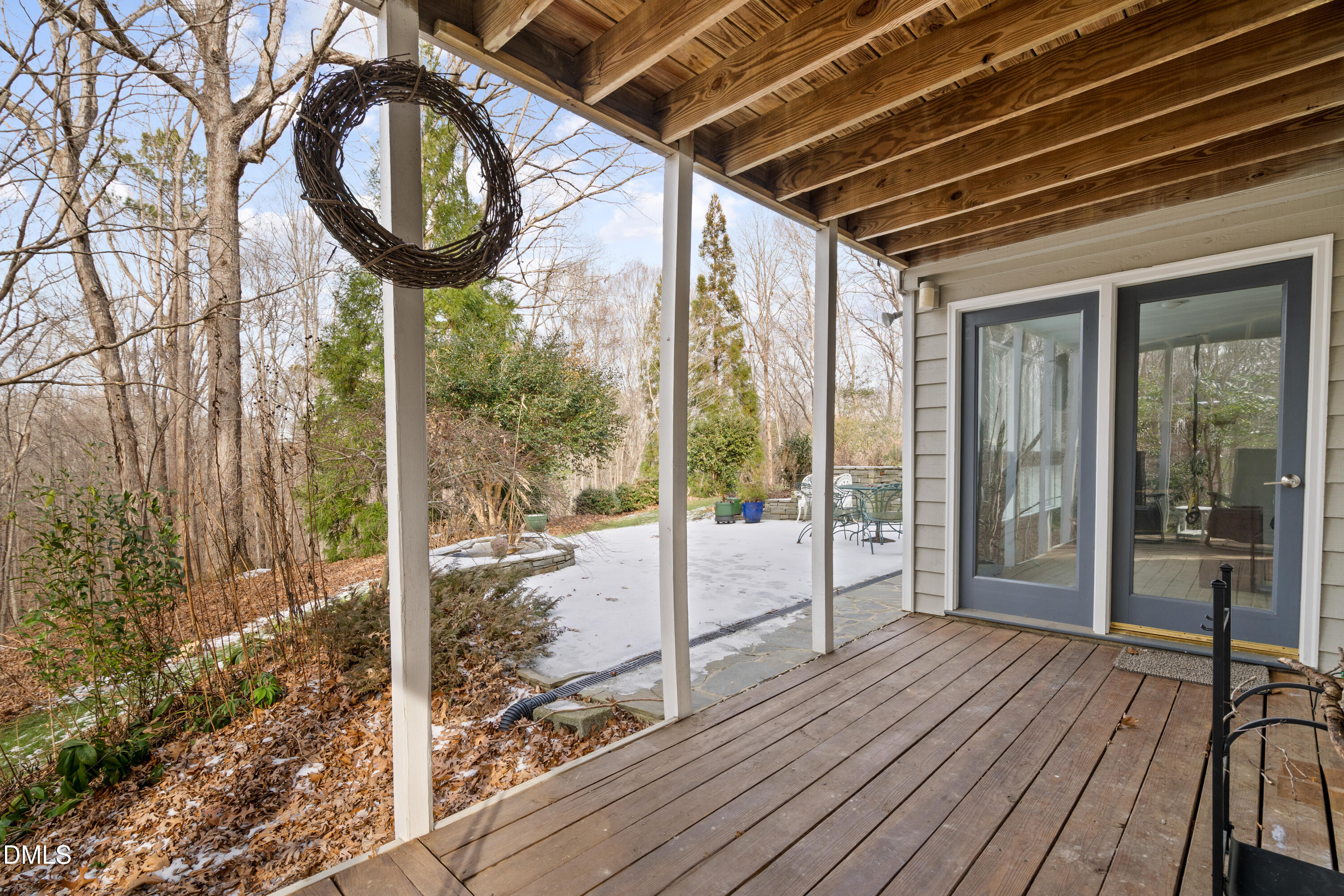 5112 Huntingwood Drive Raleigh, NC 27606 - Photo 46 of 47 Lower Level Porch looking at Patio