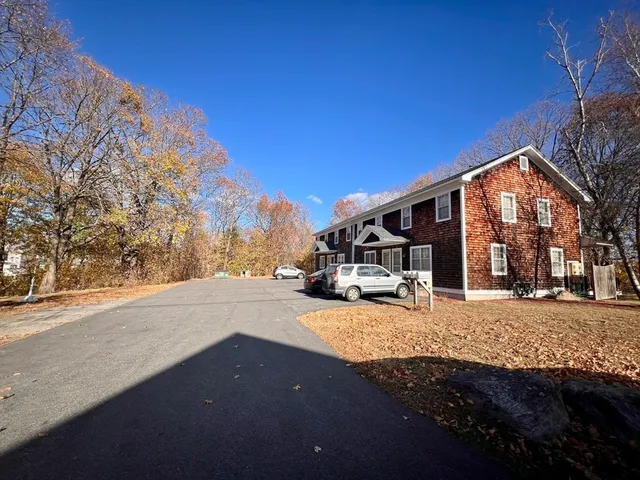 a view of a house with a patio