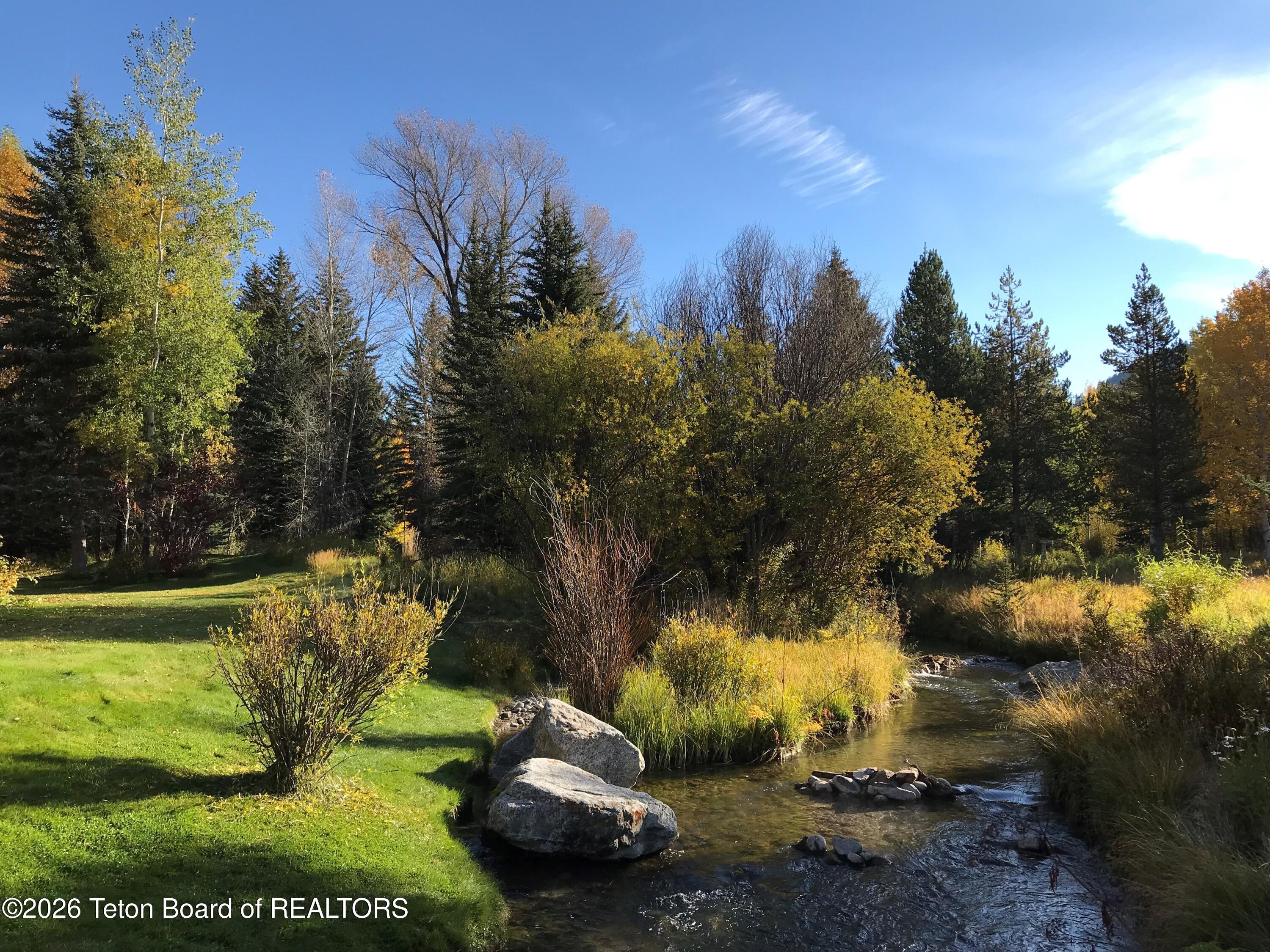 2800 Phlox Road Wilson, WY 83014 - Photo 19 of 30 Backyard to creekside