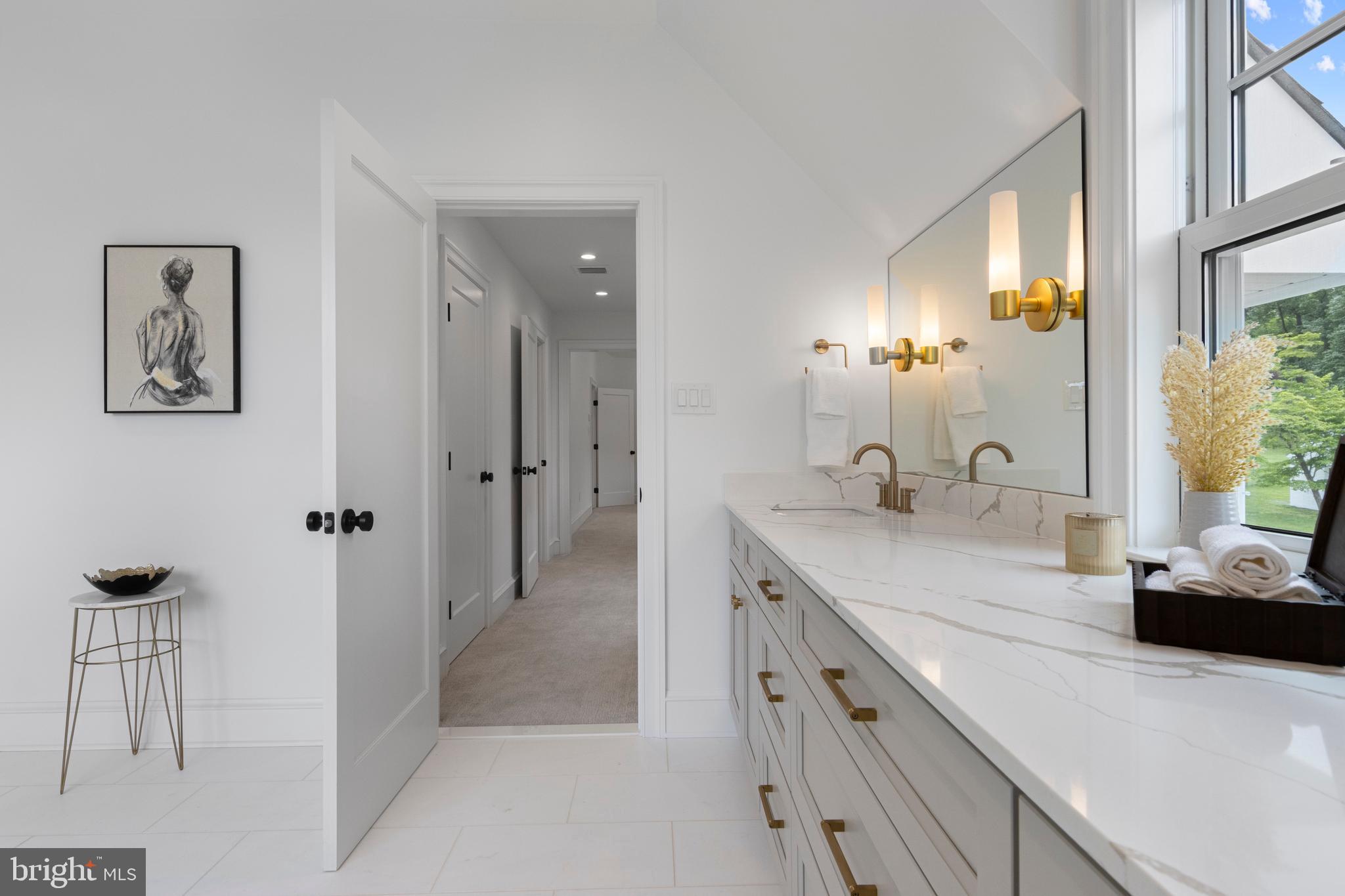 3718 Gradyville Road Newtown Square, PA 19073 - Photo 61 of 95 Primary Suite- Bathroom View Facing Changing Area