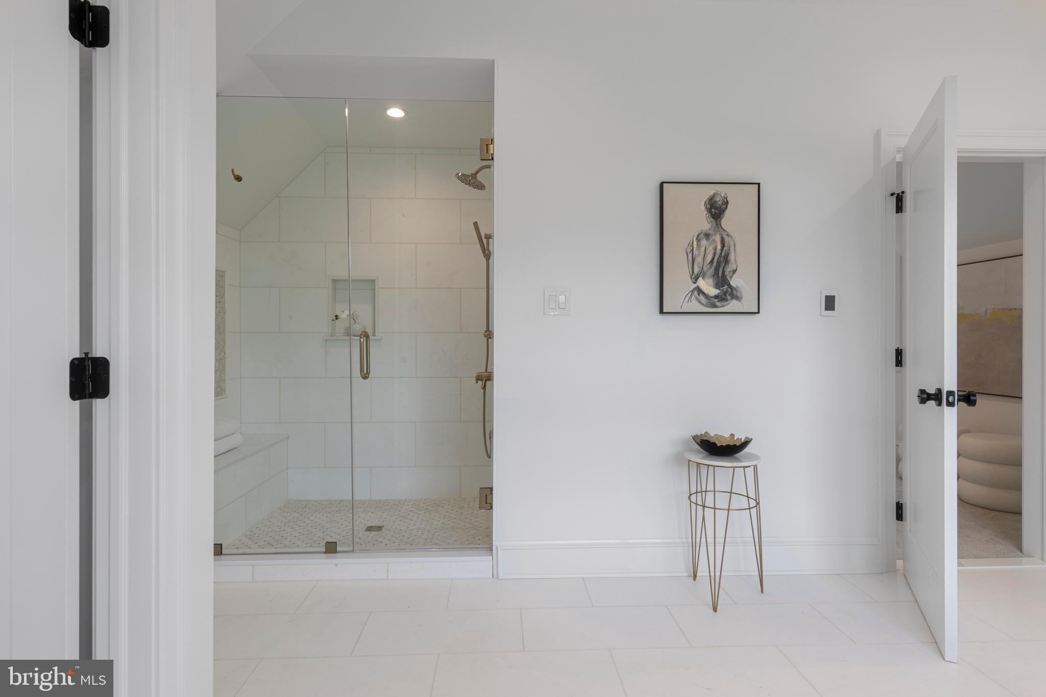 3718 Gradyville Road Newtown Square, PA 19073 - Photo 64 of 95 Primary Suite Bathroom Walk-in Shower