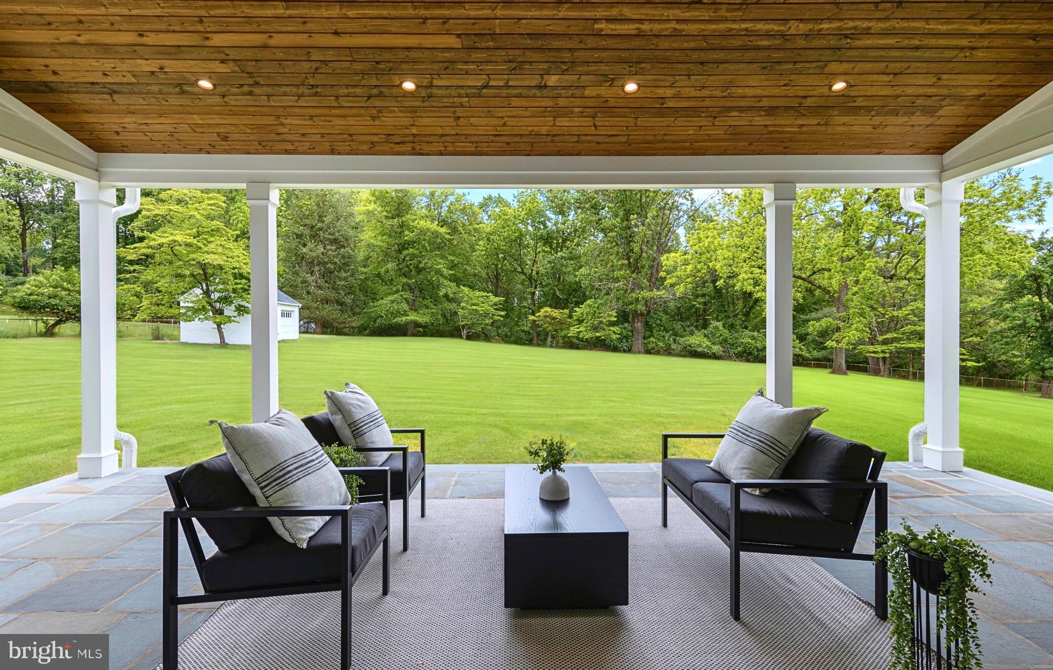 3718 Gradyville Road Newtown Square, PA 19073 - Photo 87 of 95 Back Porch Facing Expansive Backyard