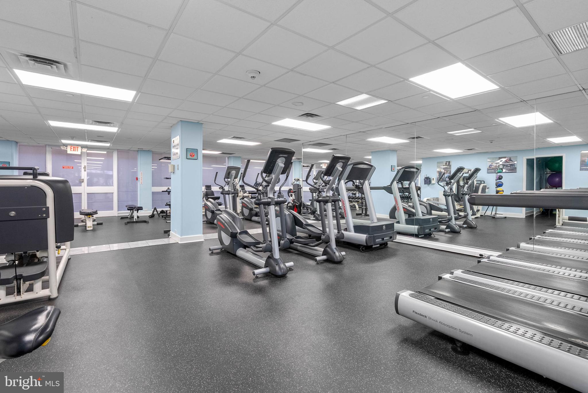 2001 Hamilton Street, Unit 507 Philadelphia, PA 19130 - Photo 30 of 41 a view of a room with gym equipment