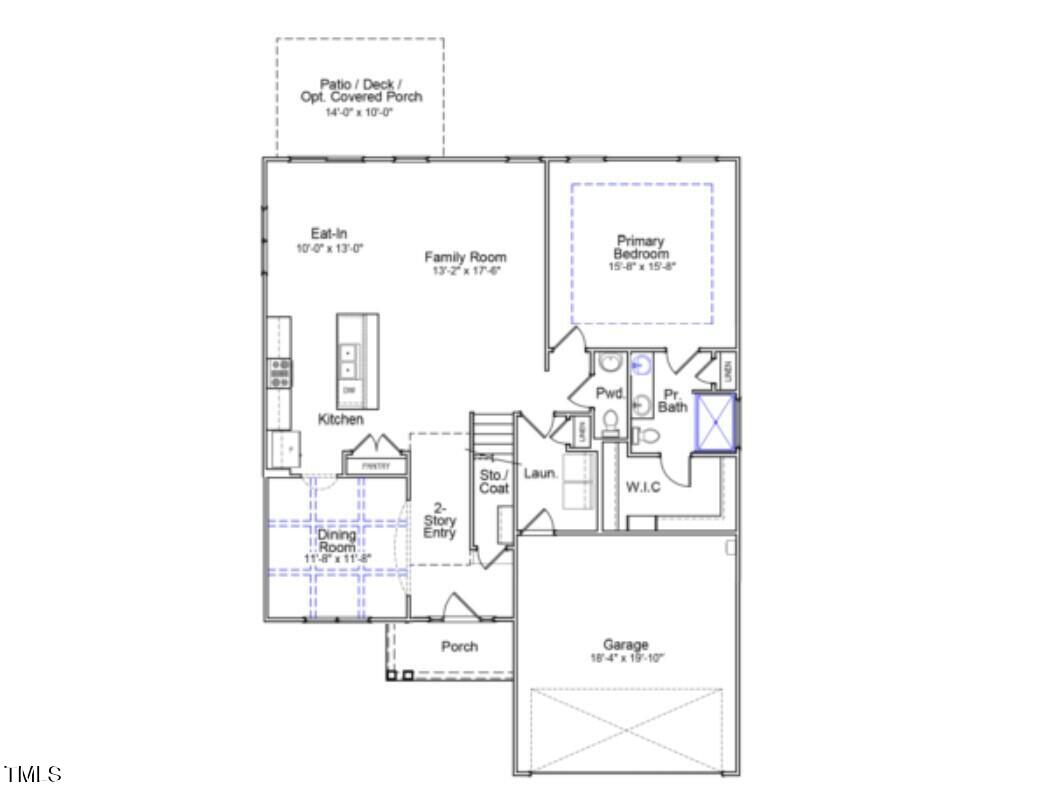 268 North Maple Walk Drive, Unit 232 Garner, NC 27529 - Photo 2 of 3 Homesite 232 1 floor