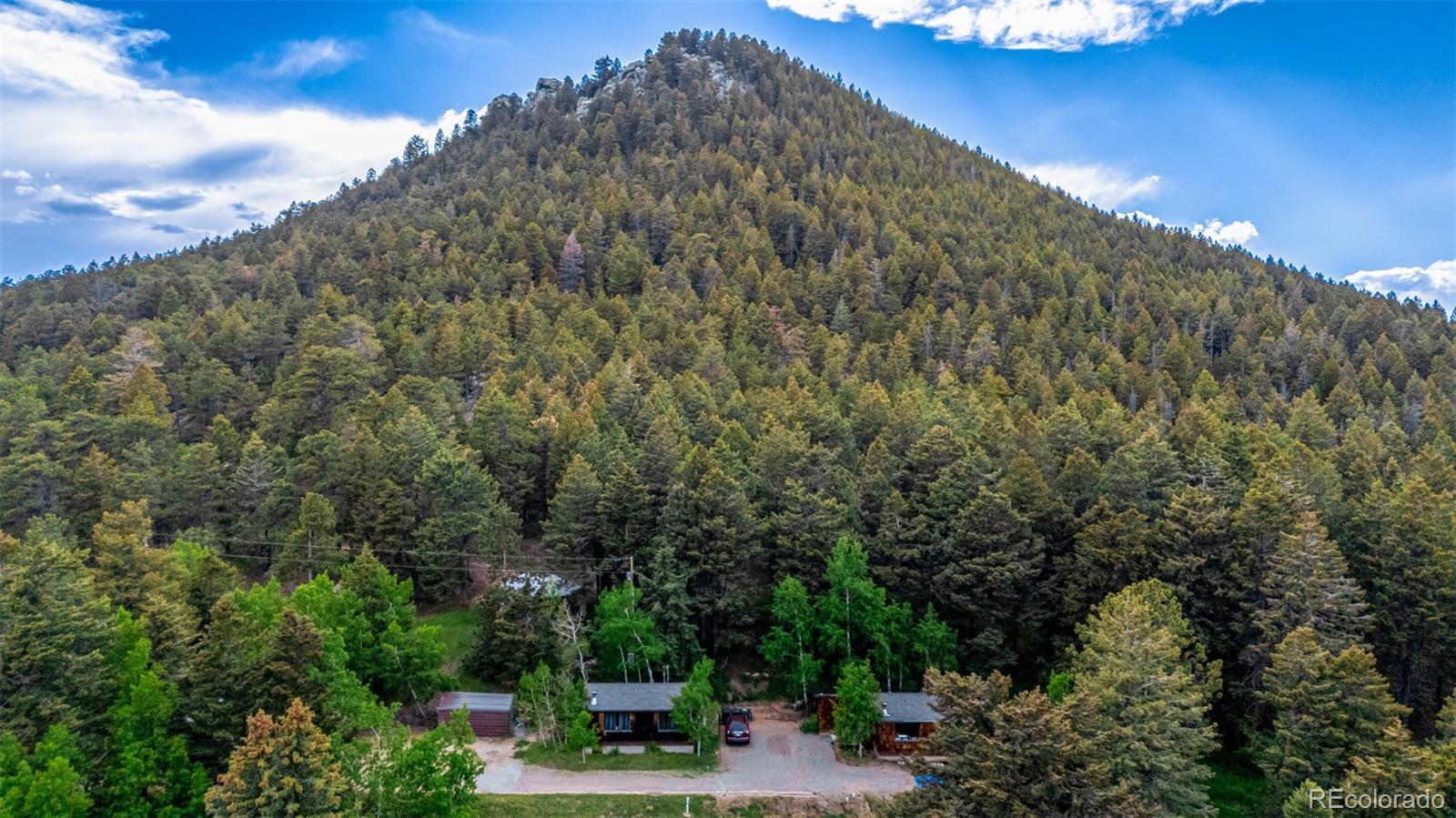 8537 Doubleheader Ranch Road Morrison, CO 80465 - Photo 43 of 48 a view of a yard with mountain view