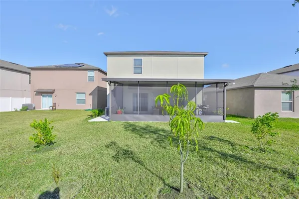 a house view with a garden space