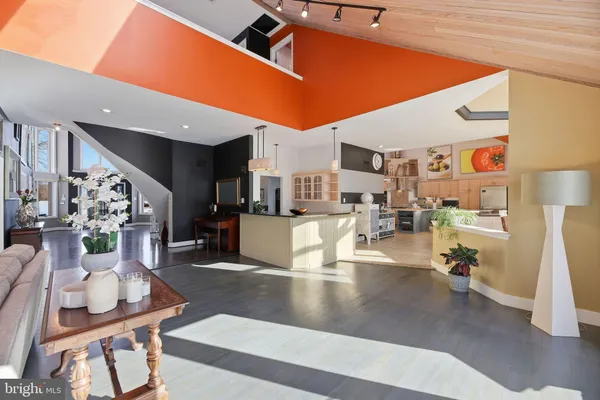 a kitchen with a sink and stove