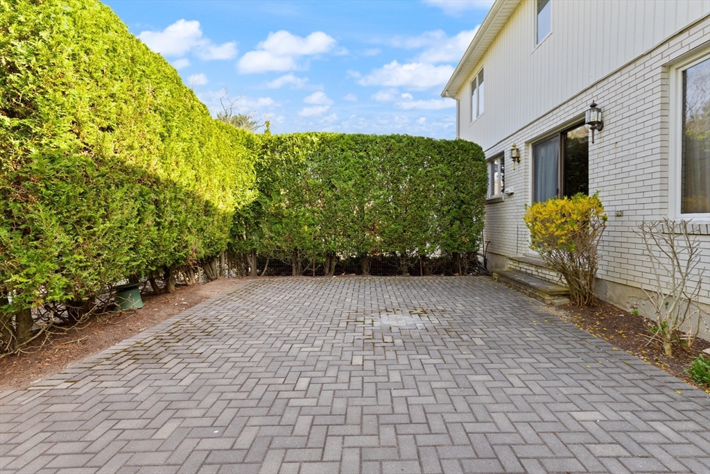 34 Coolidge Road Winchester, MA 01890 - Photo 29 of 33 a view of a backyard with plants and a garden