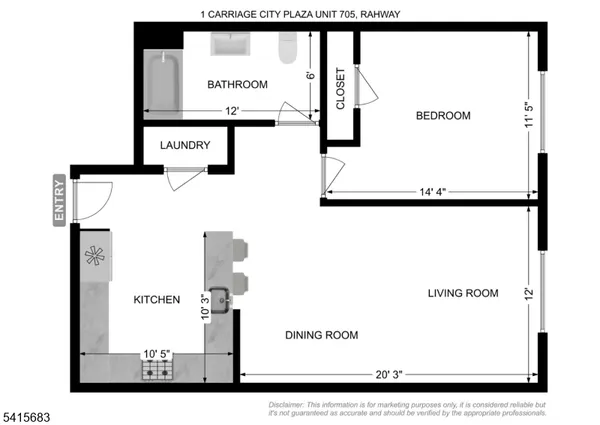 $340,000 | 1 Carriage City Plaza, Unit 705, Rahway, NJ 07065