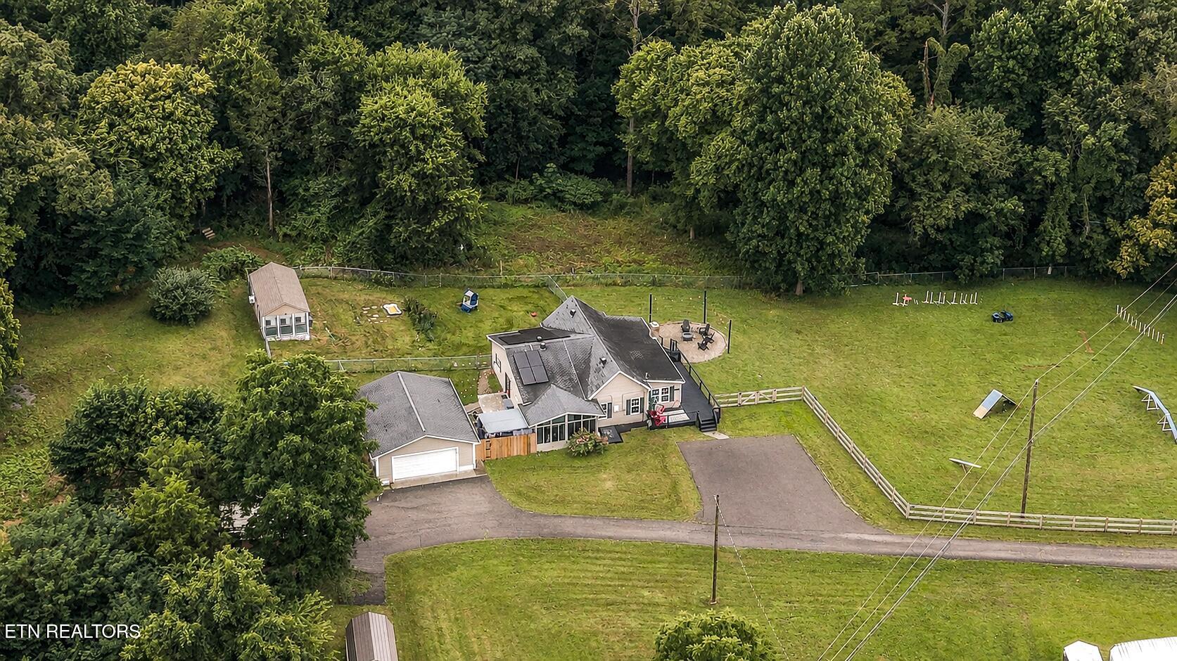 119 Springhouse Road Powell, TN 37849 - Photo 5 of 48 Aerial Side View