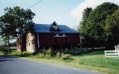 7571 County Bridge Road Slatington, PA 18080 - Photo 3 of 5 Front view of the bank barn. The barn has been totally redone using original materials. A sheet metal roof was installed and the barn has electric. There is a well nearby that is currently not in use.