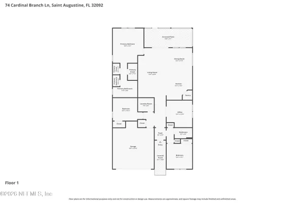 $435,000 | 74 Cardinal Branch Lane, St. Augustine, FL 32095