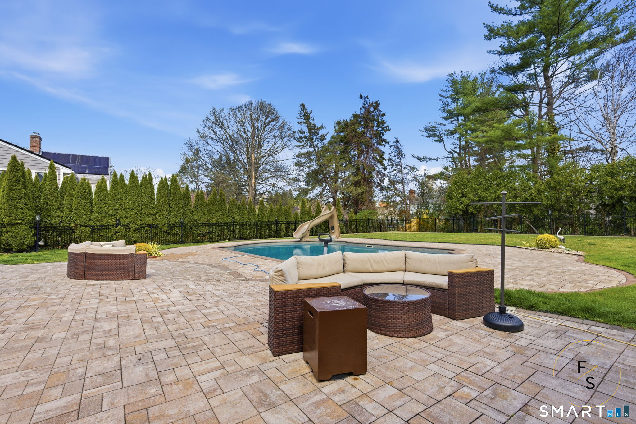 508 Highland Street Wethersfield, CT 06109 - Photo 40 of 40 a view of a patio with couches and a fire pit