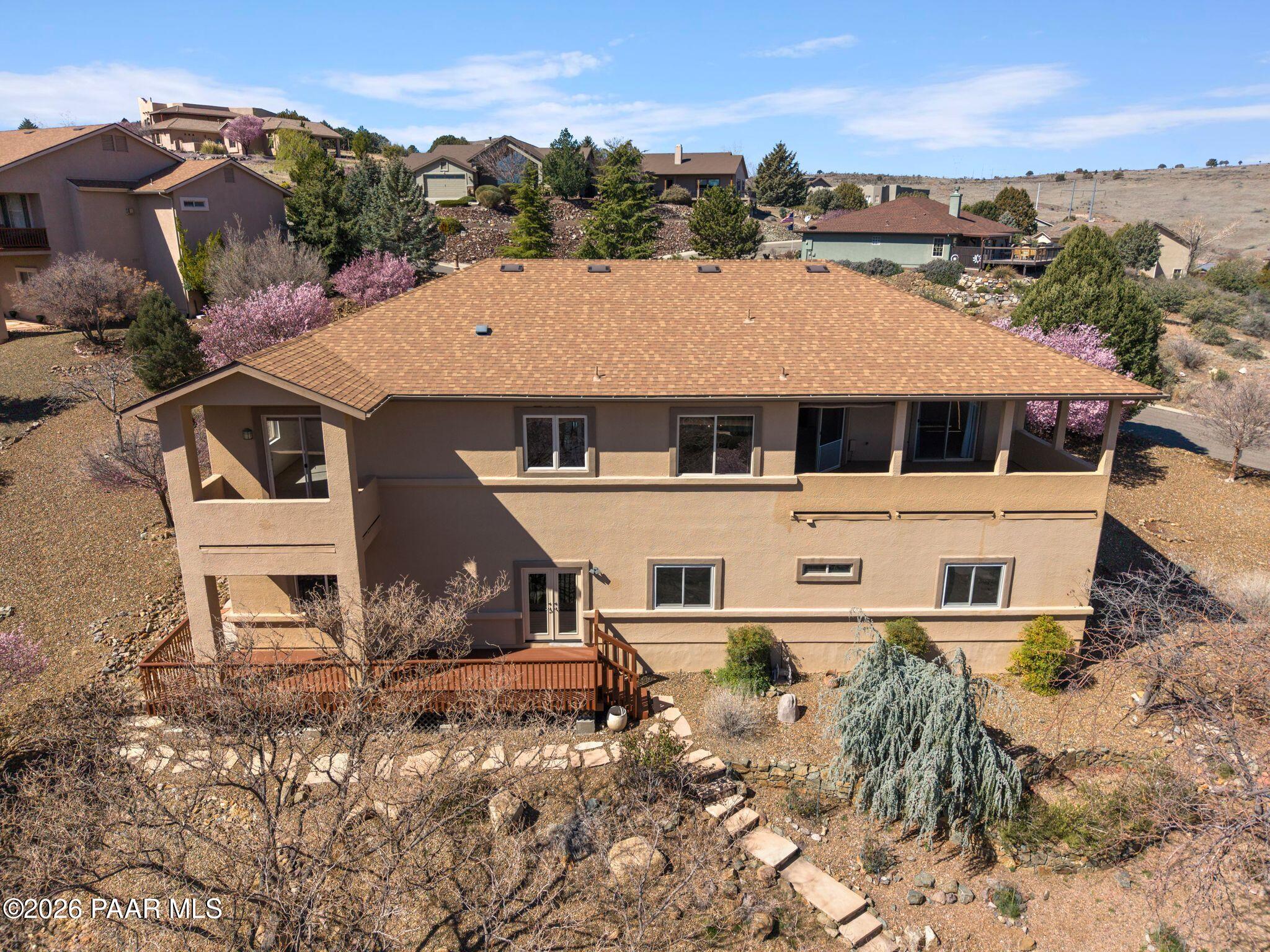 4677 Sharp Shooter Way Prescott, AZ 86301 - Photo 59 of 64 an aerial view of a house with a yard