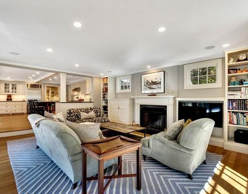 26 Old Farm Road Lincoln, MA 01773 - Photo 24 of 30 a living room with furniture and a fireplace