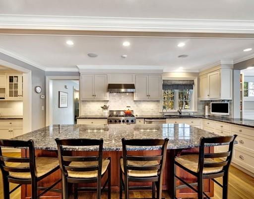 26 Old Farm Road Lincoln, MA 01773 - Photo 25 of 30 a large kitchen with a table and chairs