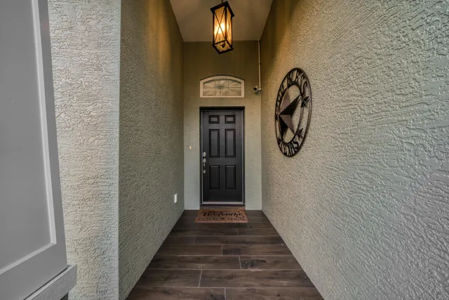 a view of a backyard of the house