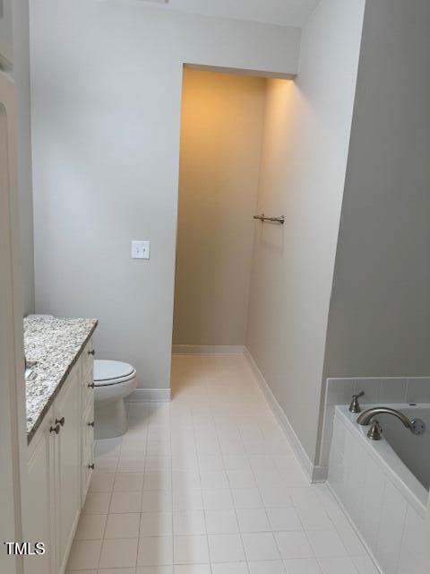 100 Northbrook Drive, Unit 205 Raleigh, NC 27609 - Photo 15 of 34 a bathroom with a granite countertop sink toilet and shower