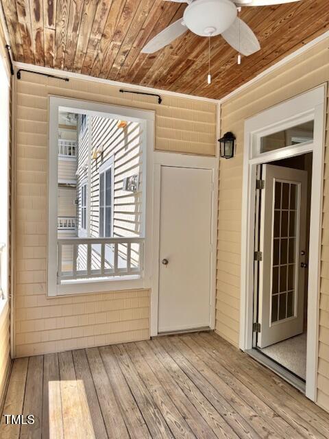 100 Northbrook Drive, Unit 205 Raleigh, NC 27609 - Photo 23 of 34 a view of a porch with wooden floor and a window