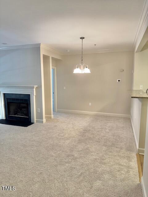 100 Northbrook Drive, Unit 205 Raleigh, NC 27609 - Photo 6 of 34 a view of empty room with a fireplace