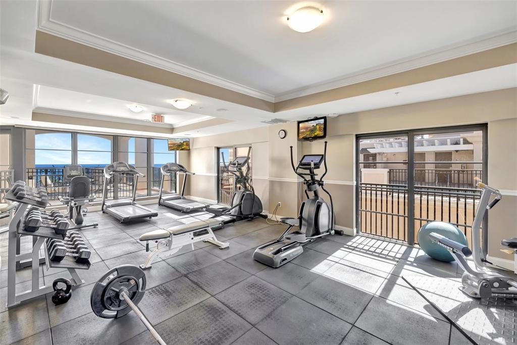 2401 North Ocean Boulevard, Unit 403 Fort Lauderdale, FL 33305 - Photo 28 of 32 a view of a room with gym equipment