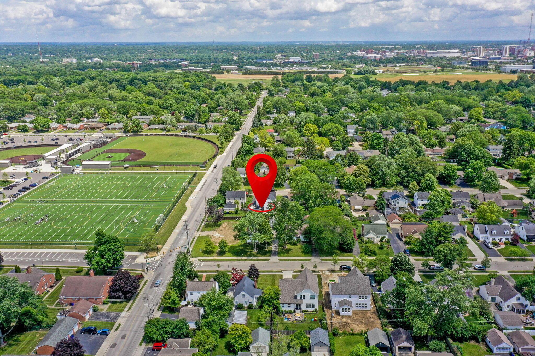 2796 Brandon Road Columbus, OH 43221 - Photo 40 of 44 Aerial View of Home