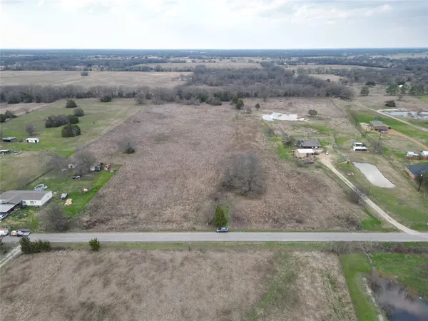 an aerial view of field