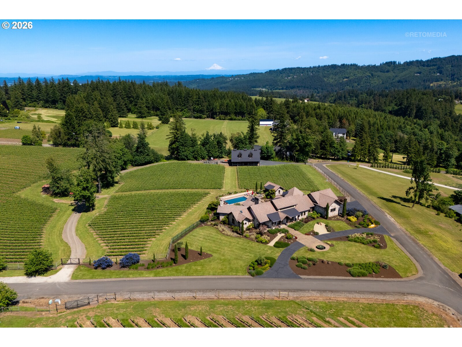 30460 Northeast Bell Road Newberg, OR 97132 - Photo 39 of 48 a view of a swimming pool with an outdoor seating