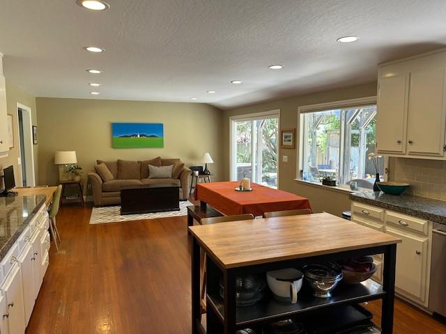 1118 Pinehurst Drive Aptos, CA 95003 - Photo 5 of 23 a living room with stainless steel appliances furniture a large window and kitchen view
