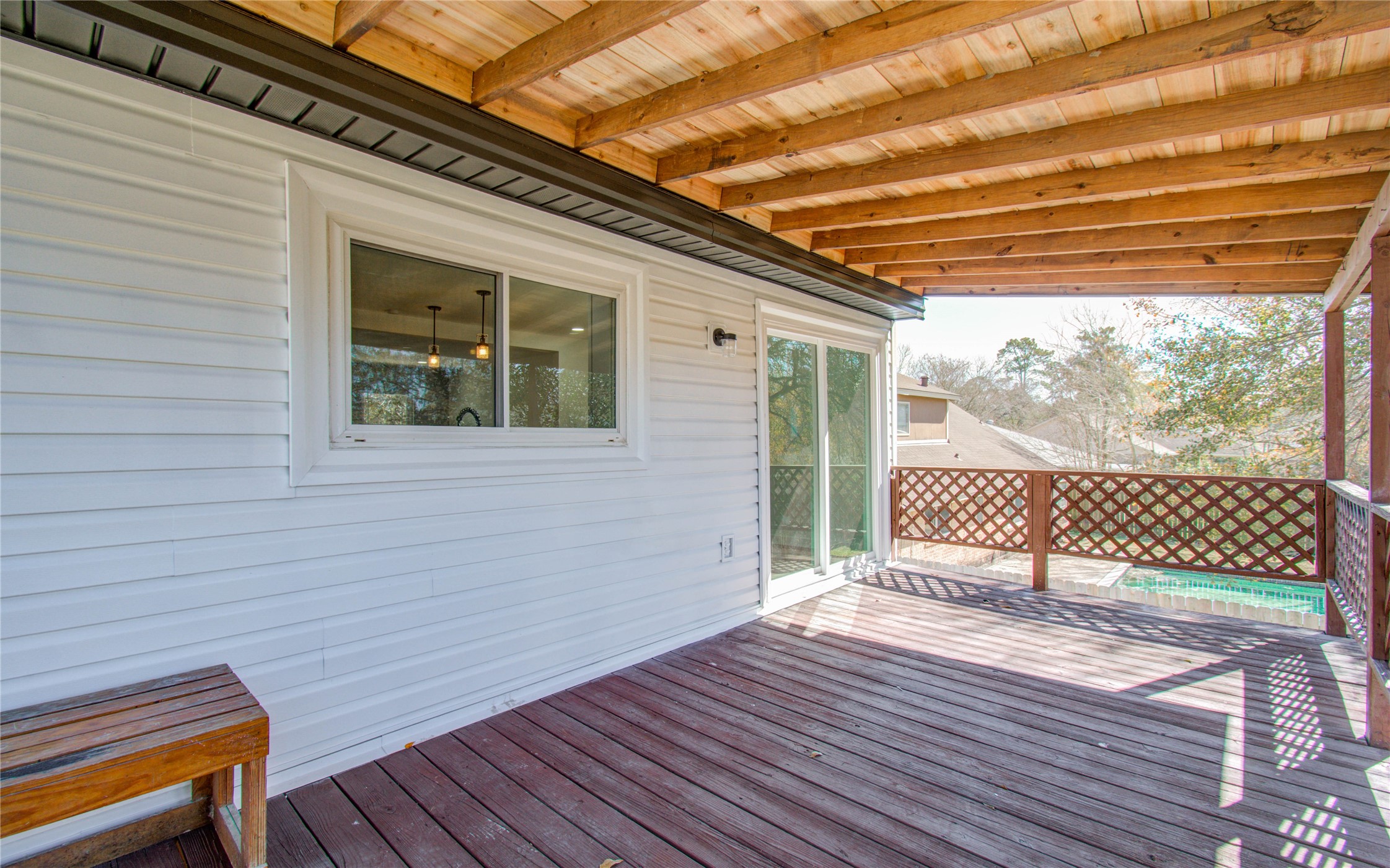 23319 Whispering Willow Drive Spring, TX 77373 - Photo 15 of 41 a view of outdoor space with wooden floor and fence