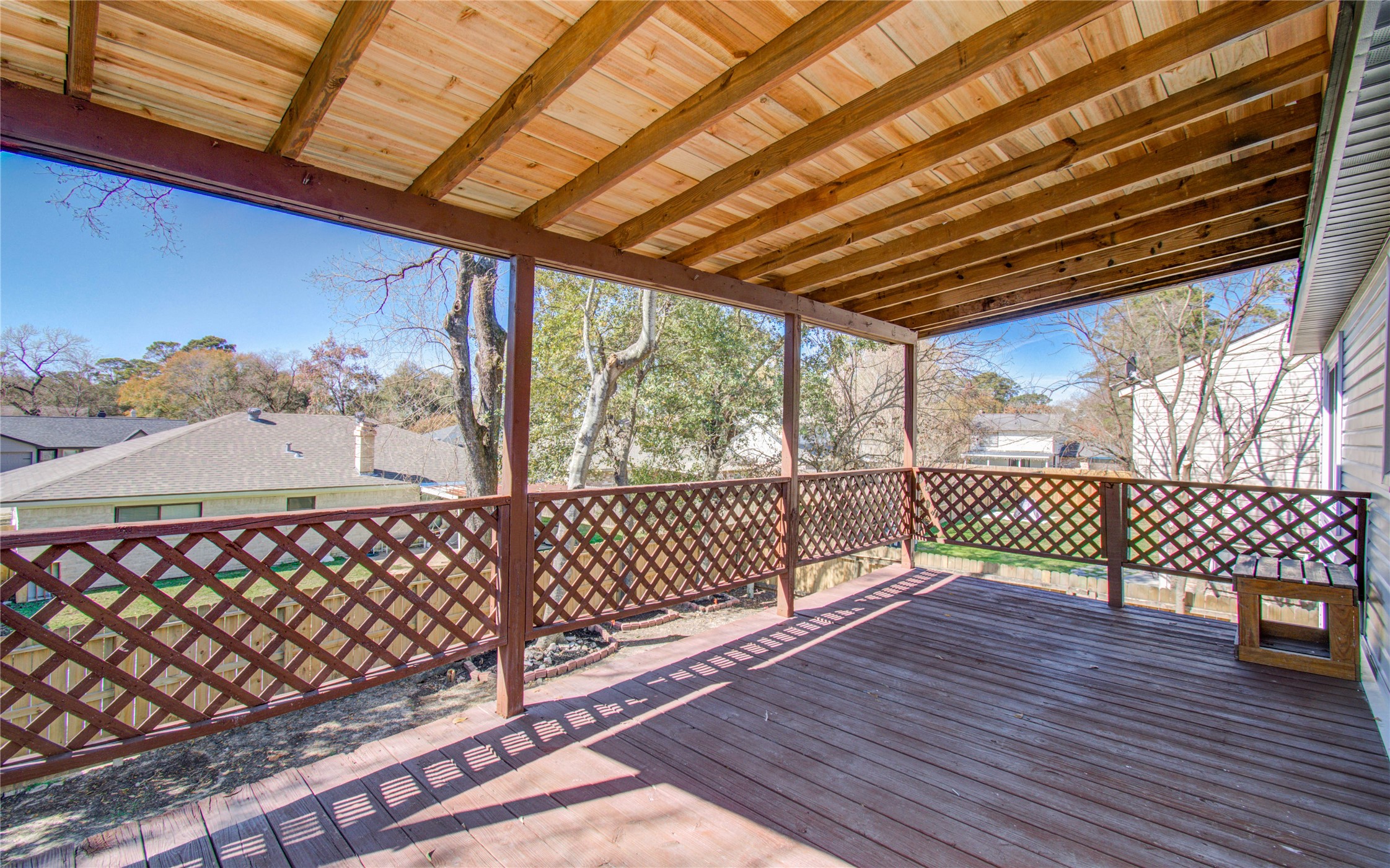 23319 Whispering Willow Drive Spring, TX 77373 - Photo 26 of 41 a view of outdoor space with wooden deck
