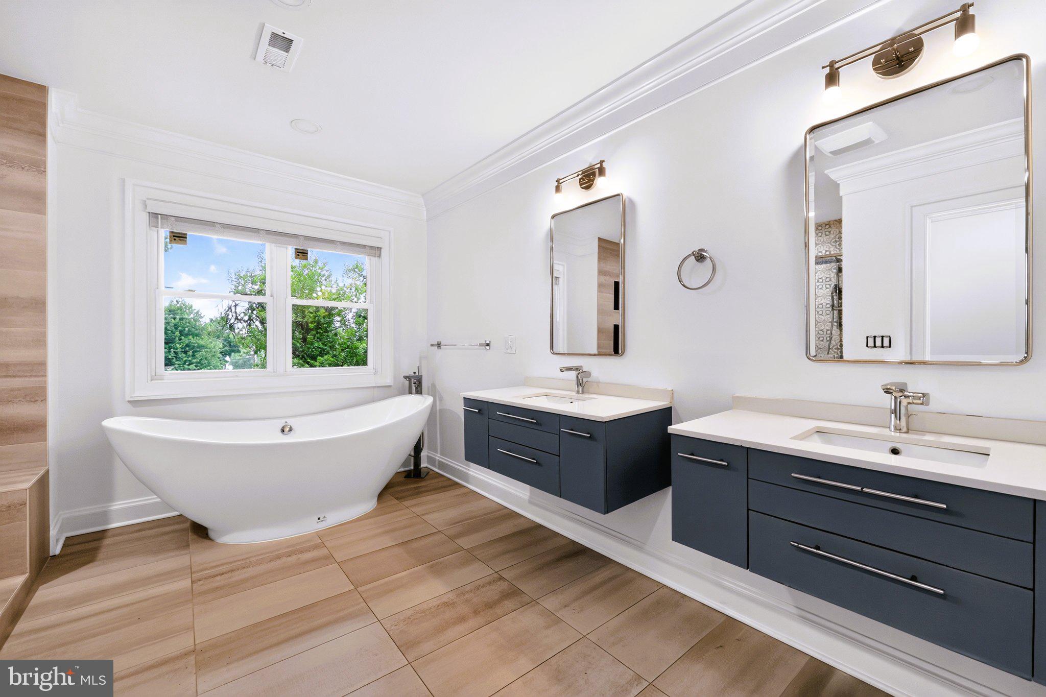 9901 Belhaven Road Bethesda, MD 20817 - Photo 27 of 32 Elegant spa-like bathroom retreat.