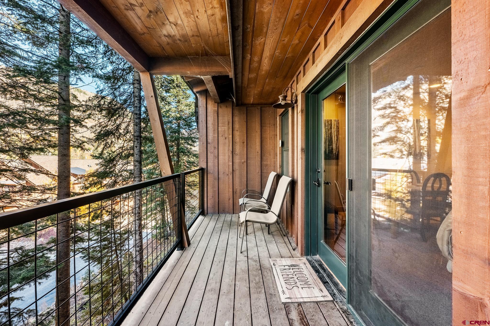 67 Travertine Trail Durango, CO 81301 - Photo 16 of 34 a view of balcony with wooden floor