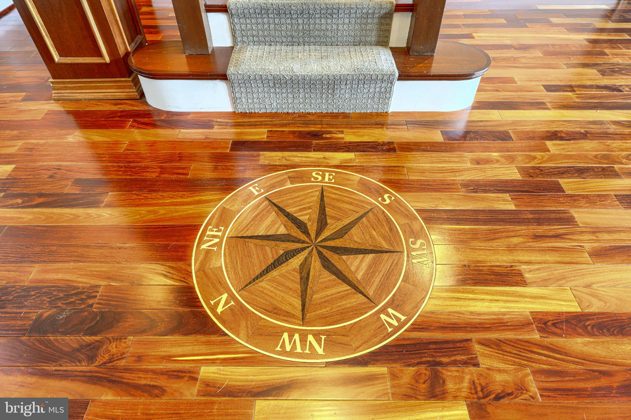 1000 Fell Street, Unit 606 Baltimore, MD 21231 - Photo 19 of 56 Elegant compass rose in hardwood floor.
