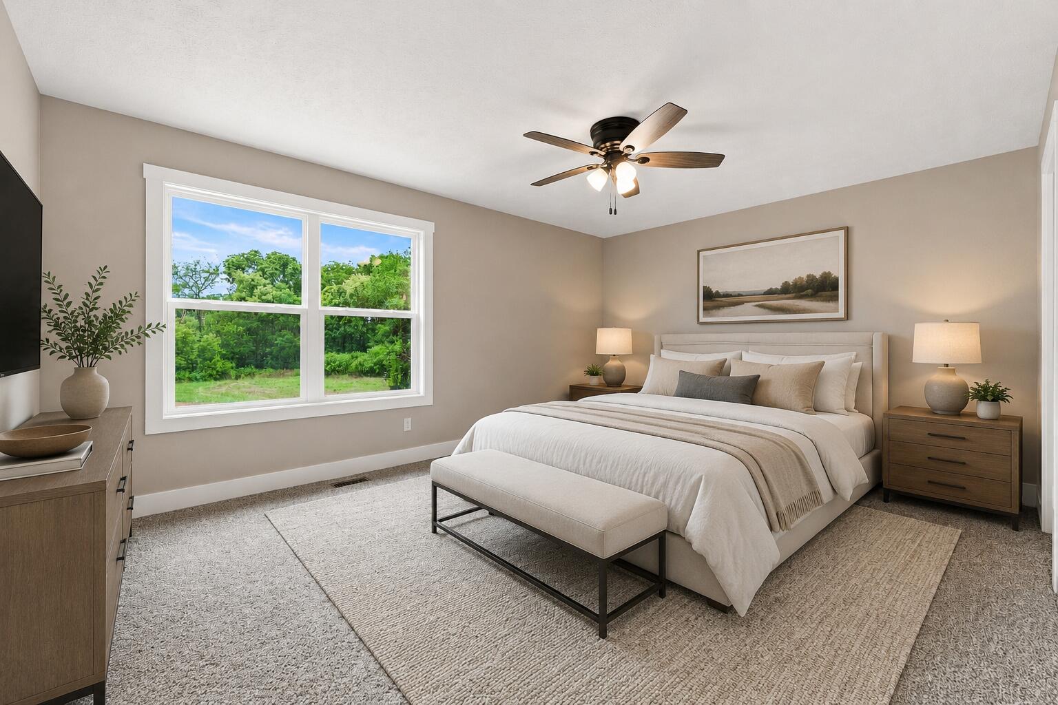 3660 Lincoln Road Hamilton, MI 49419 - Photo 15 of 41 staged primary bedroom - lincoln
