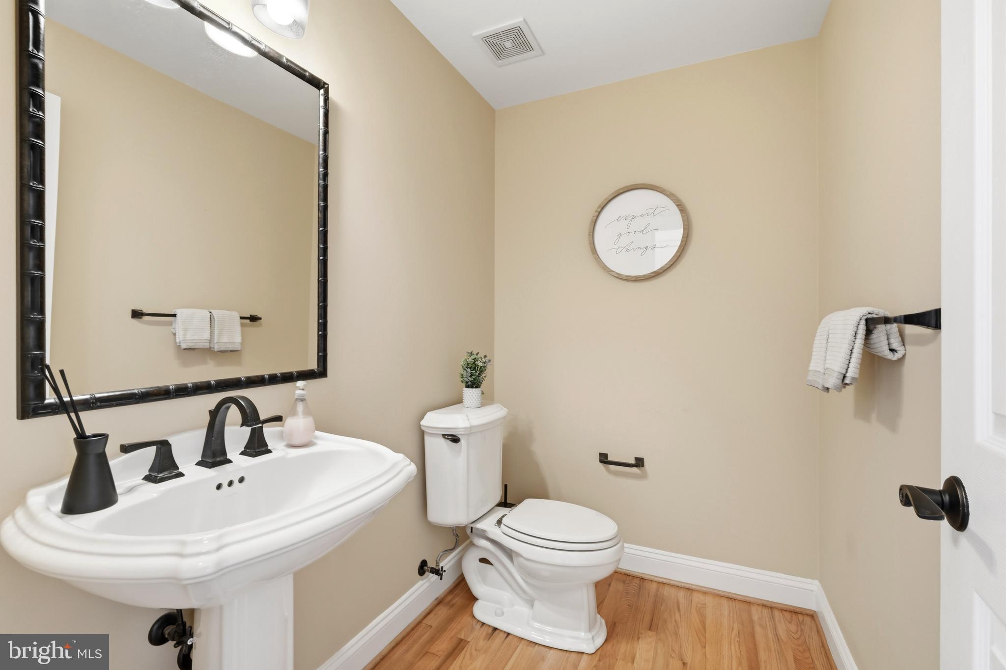 10405 Sandringham Court Potomac, MD 20854 - Photo 31 of 85 a bathroom with a sink a toilet and mirror