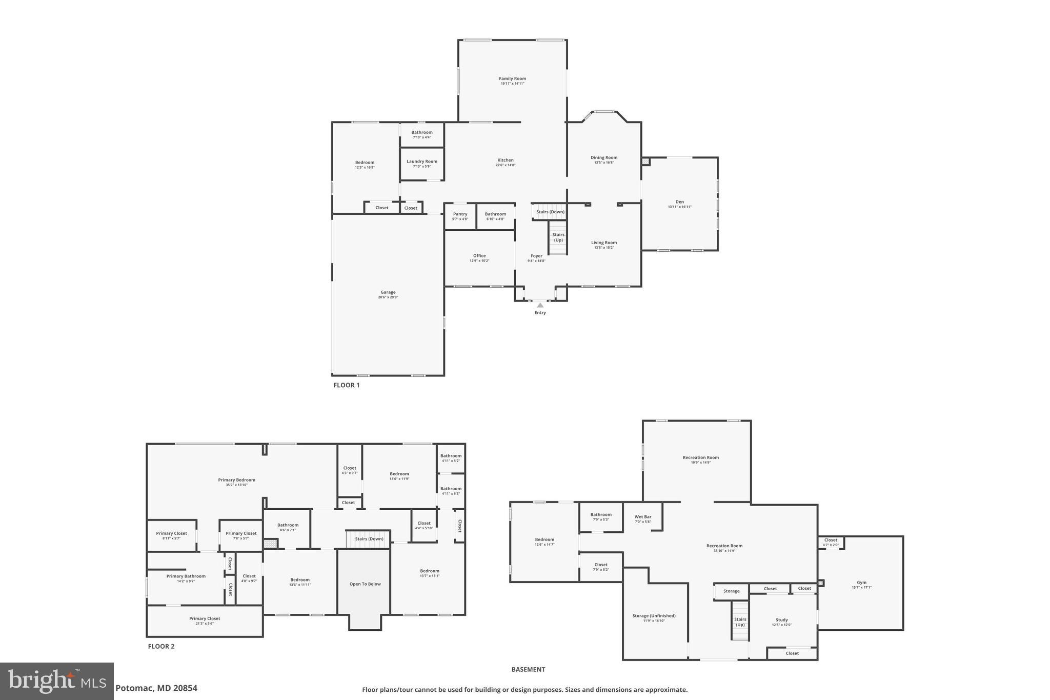 10405 Sandringham Court Potomac, MD 20854 - Photo 82 of 85 a picture of floor plan