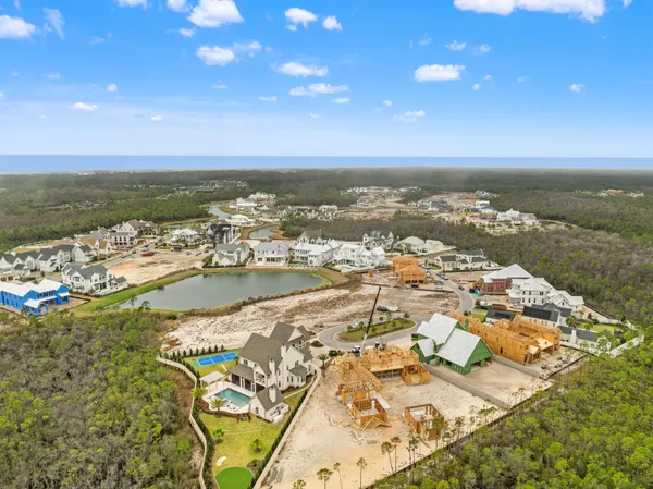 an aerial view of residential building with outdoor space