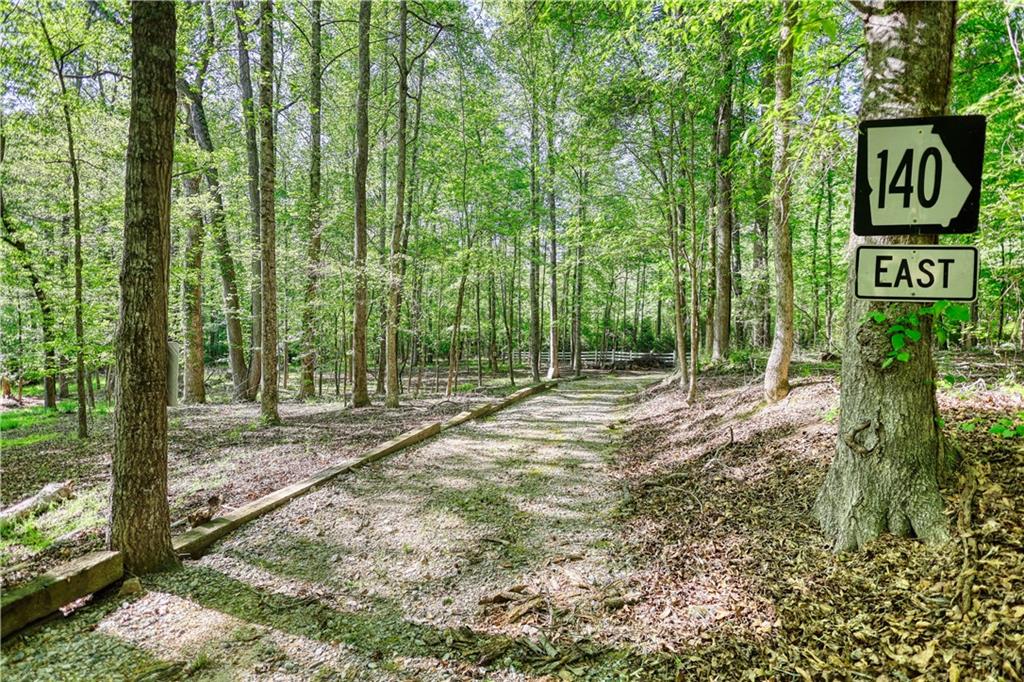 393 Edwards Road Oxford, GA 30054 - Photo 60 of 82 a view of a street with trees and bushes
