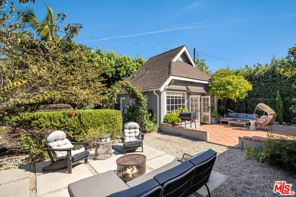 a outdoor space with furniture