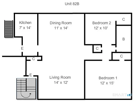 $3,475 | 82 Heritage Hill Road, Unit B, New Canaan, CT 06840