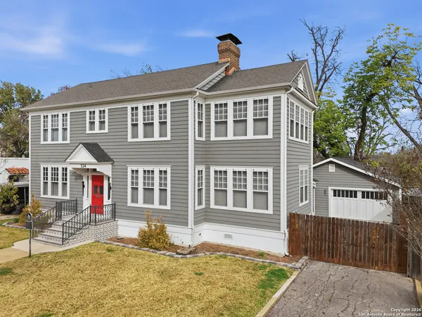 a front view of a house with porch