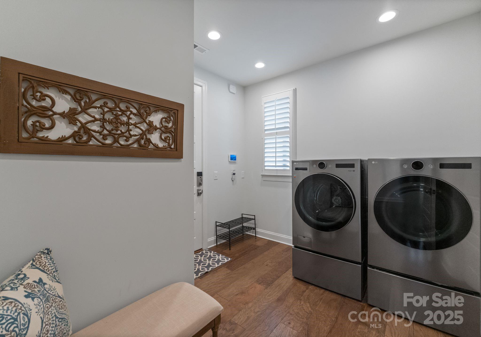 12019 Huntson Reserve Road Huntersville, NC 28078 - Photo 25 of 43 a view of a hallway with washer and dryer