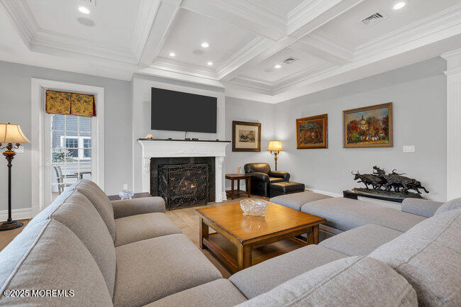 308 Pennsylvania Avenue Spring Lake, NJ 07762 - Photo 14 of 67 a living room with furniture fireplace and flat screen tv
