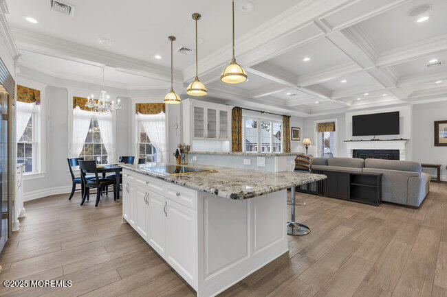308 Pennsylvania Avenue Spring Lake, NJ 07762 - Photo 18 of 67 a kitchen with stainless steel appliances granite countertop counter space a sink and a living room view